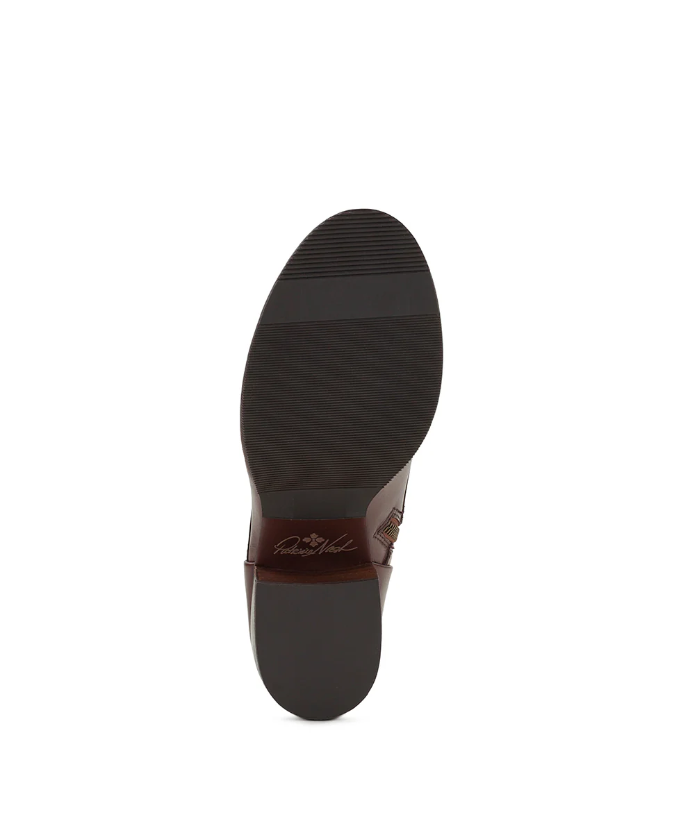 Sicily Boot - Burnished Leather - Wine - Image 6