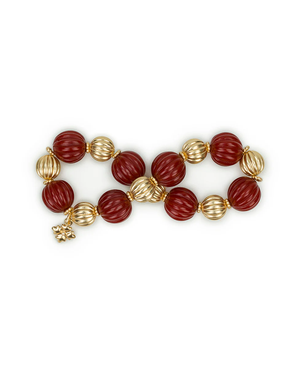 Stretch Bracelet - Scalloped Bead - Image 2