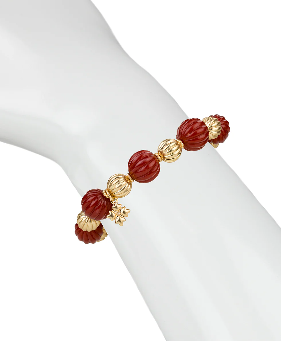 Stretch Bracelet - Scalloped Bead - Image 3