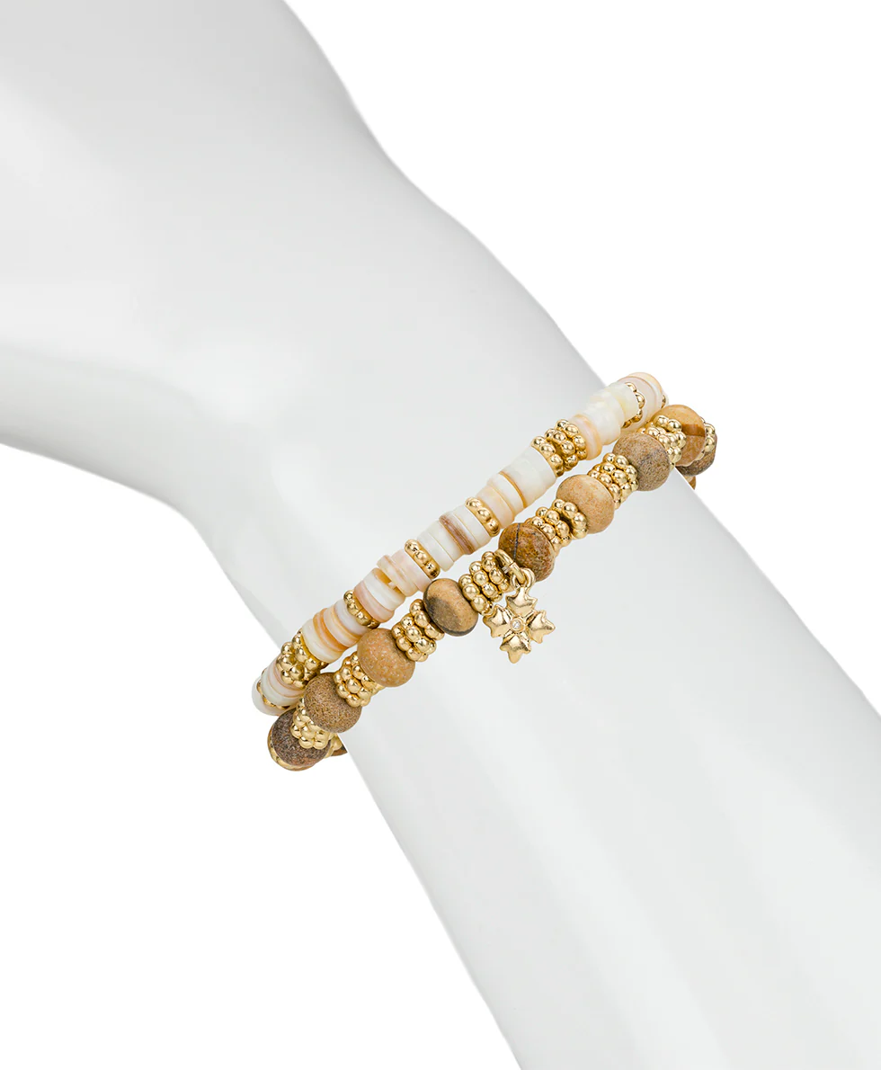 Stretch Bracelet Set - Wood Butterfly Collection - Image 5
