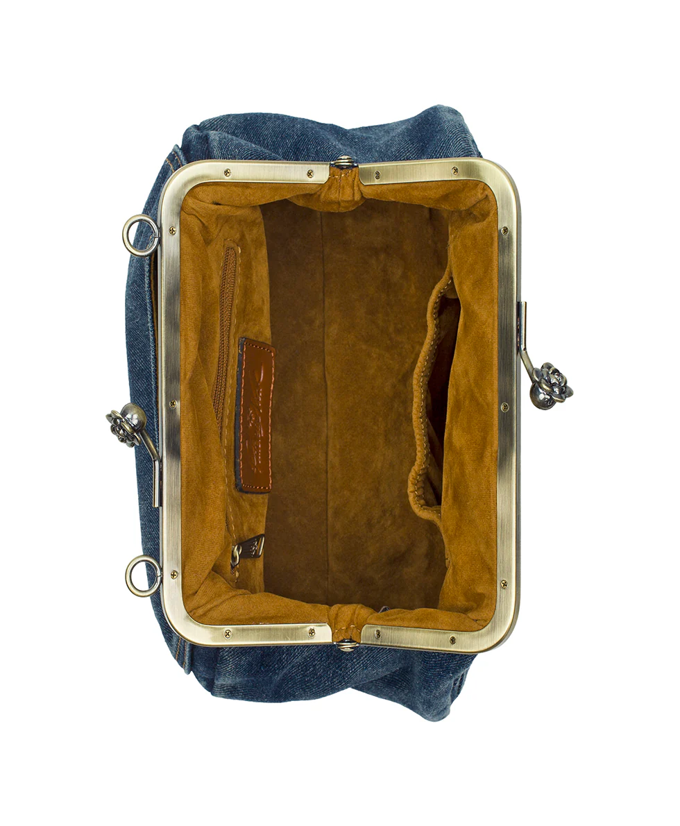 Tabby Frame - Washed Woven Denim - Image 4
