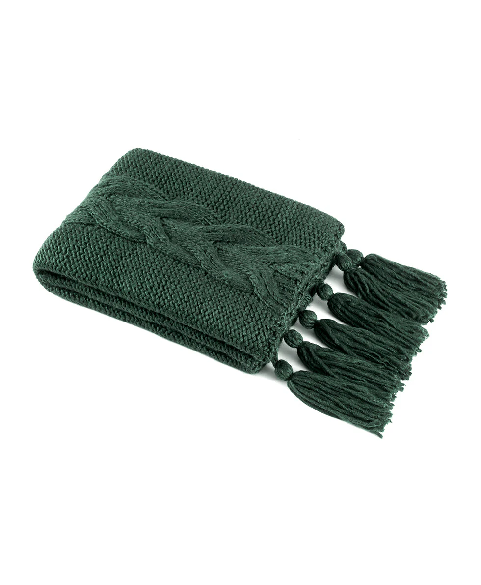 Tasseled Throw  - Signature Knit Collection - Image 4
