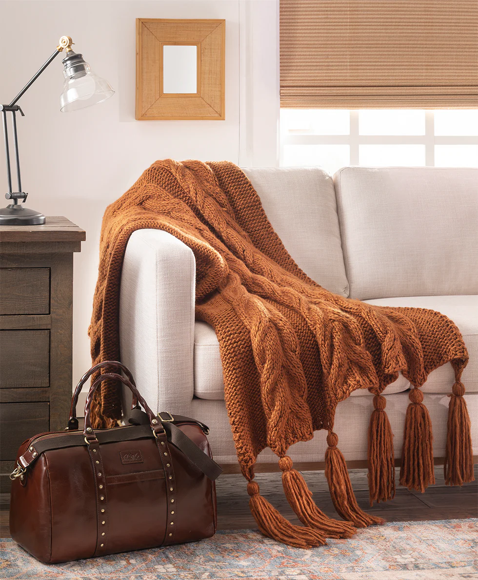 Tasseled Throw  - Signature Knit Collection - Image 5