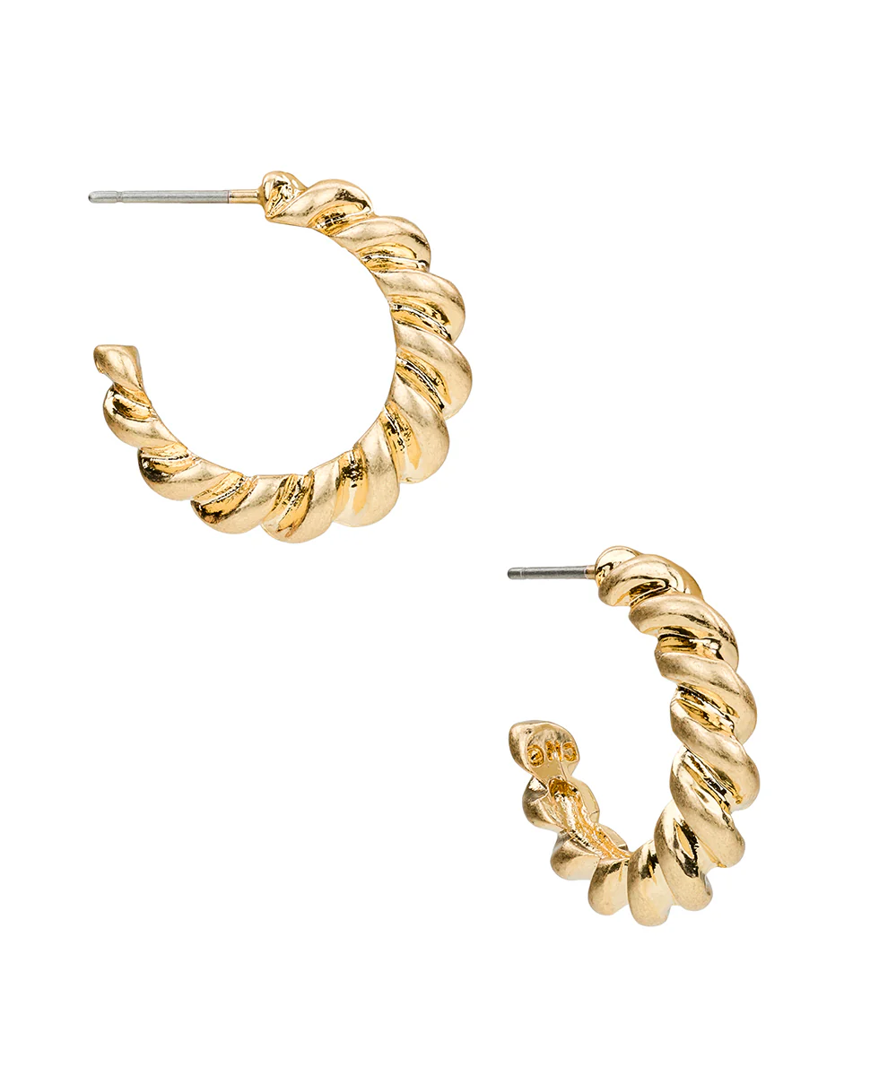 Twist Hoop Earrings - Nautical Collection