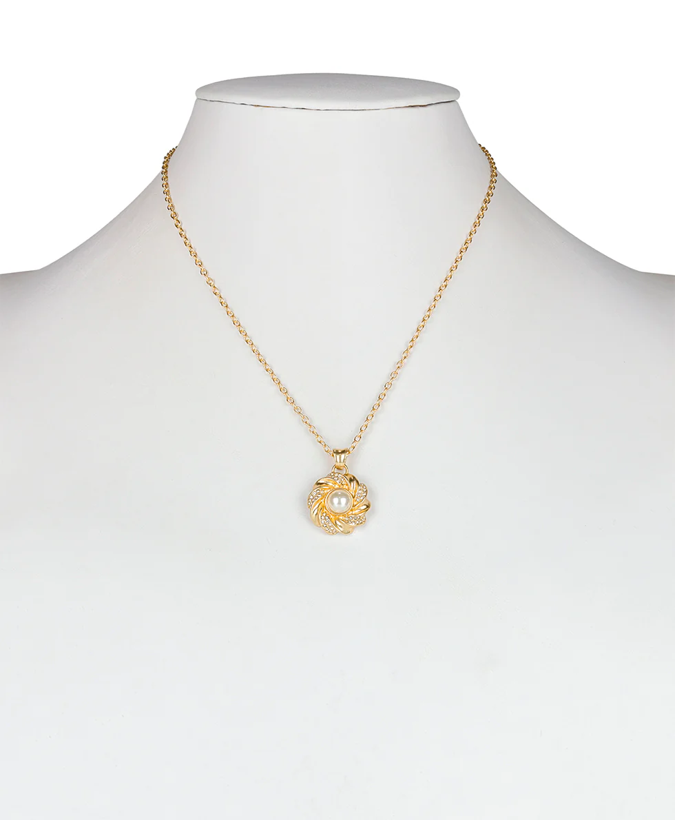 Twist Ring Pendant Necklace - Rope Ring - Image 3