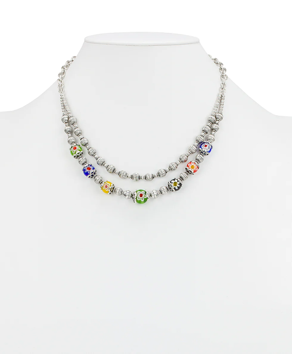 Two Strand Necklace - World Bead Collection - Image 2