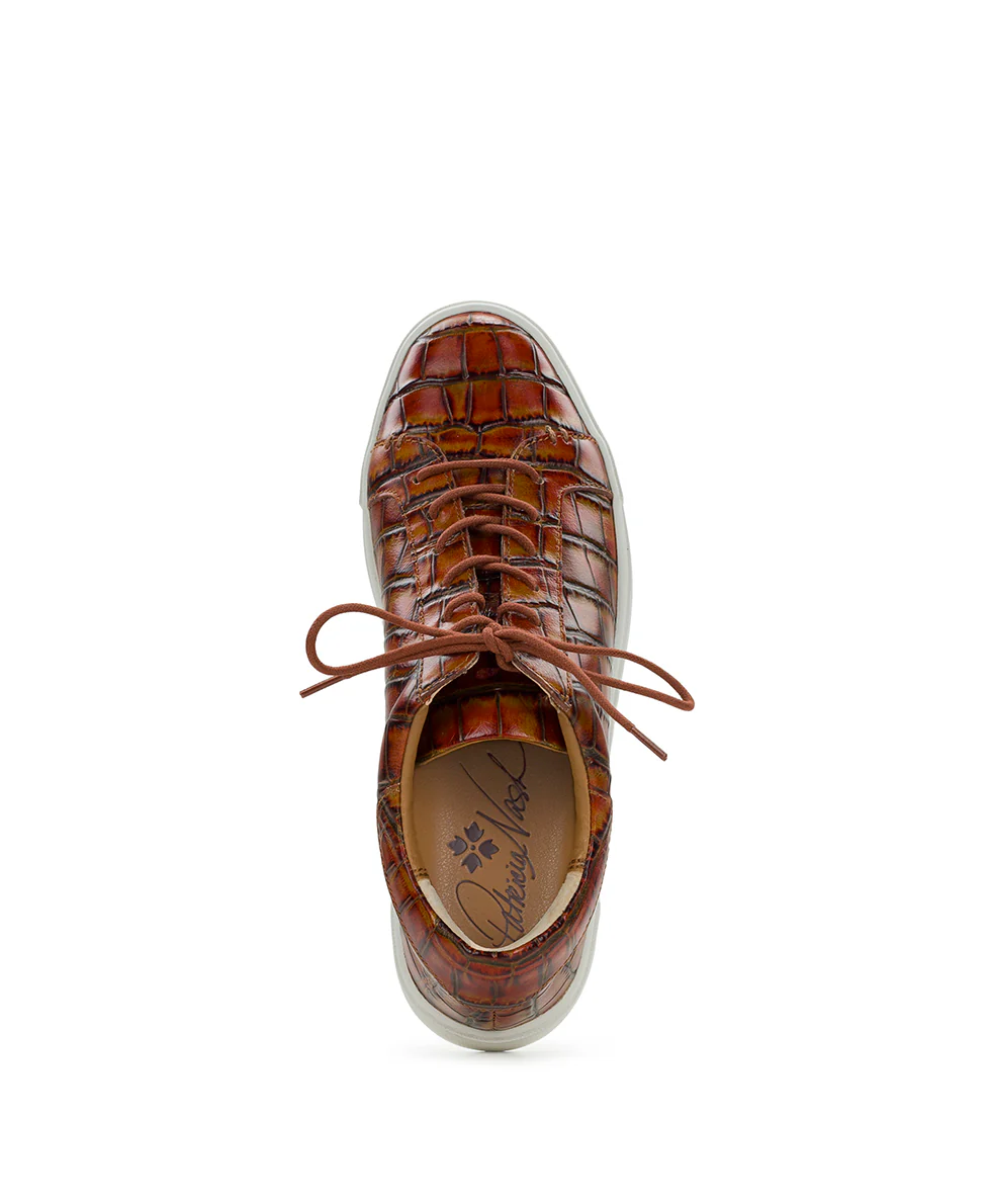 Uma Sneaker - Vintage Distressed Croc Leather ‑ Autumn - Image 5