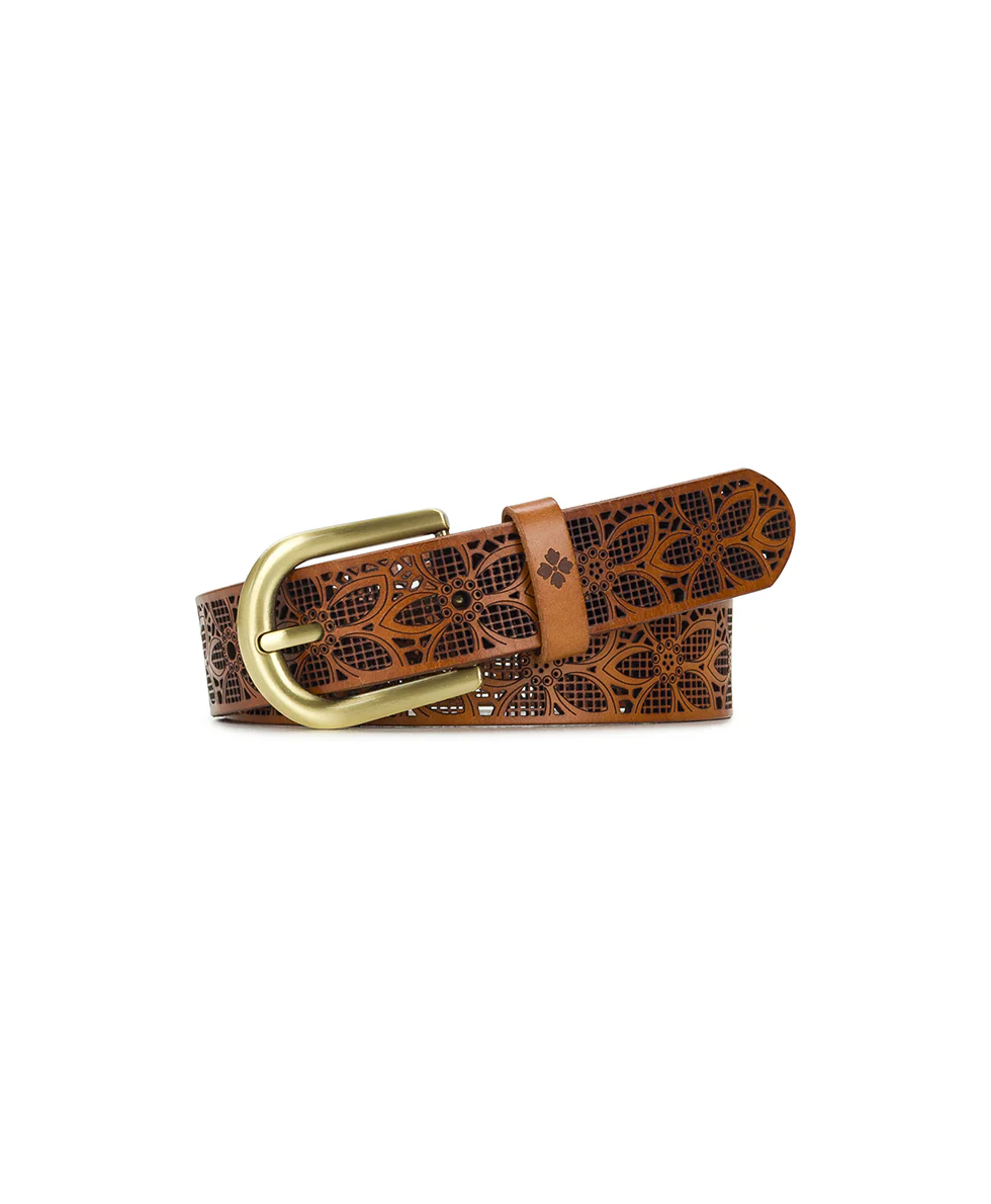 Vezere Belt - Laser Cut - Light Tan