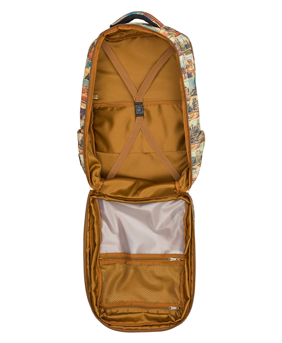 Vico Travel Backpack - Woven Poly - Postcards From Paris - Image 4