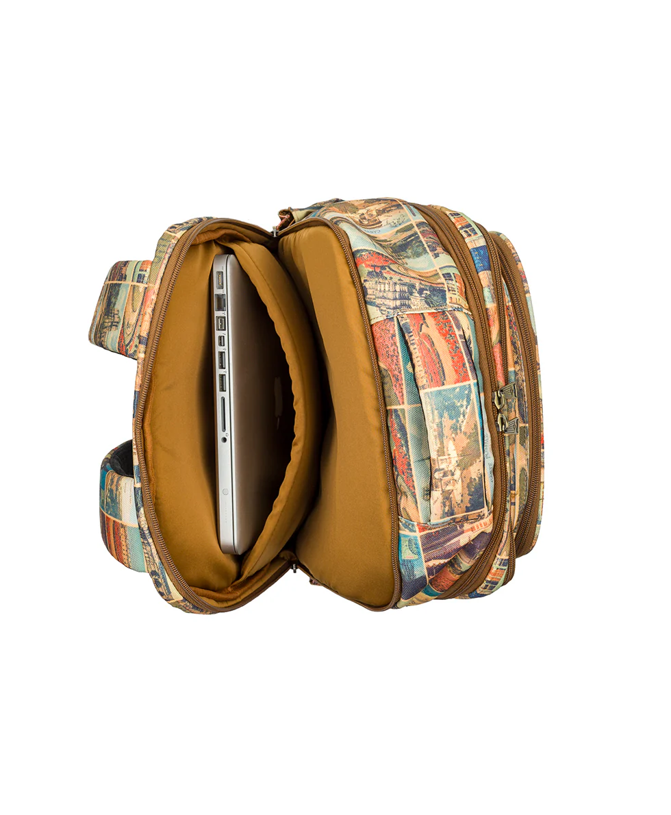 Vico Travel Backpack - Woven Poly - Postcards From Paris - Image 5