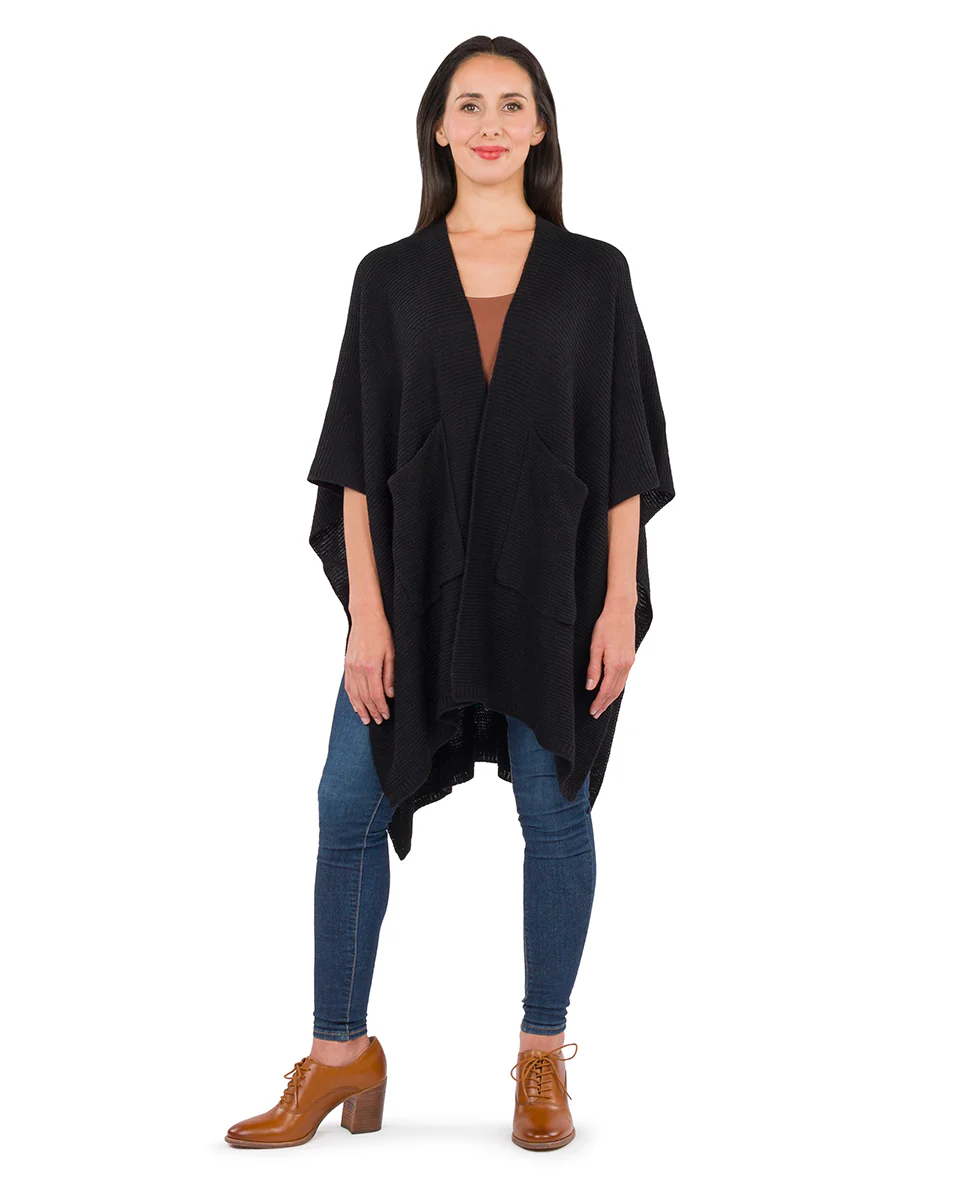 Woven Shawl with Pockets - Classics - Image 2