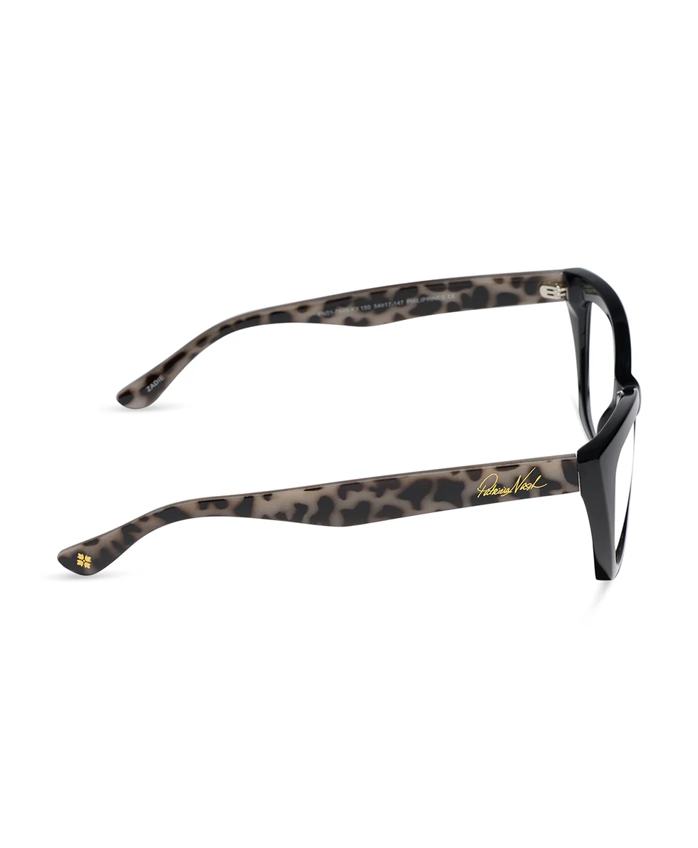Zadie Reader Glasses - Black/Cookies and Cream - Image 3