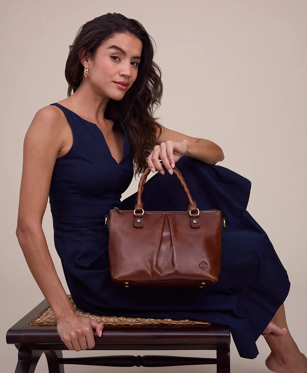 Zora Top Handle Crossbody - Vintage Distressed Leather - Image 8