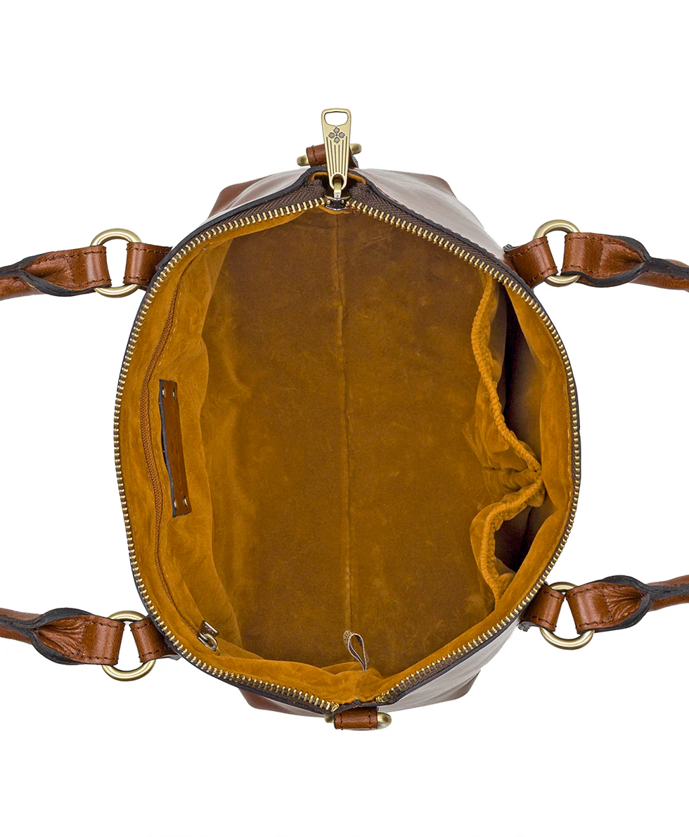 Zora Top Handle Crossbody - Vintage Distressed Leather - Image 9